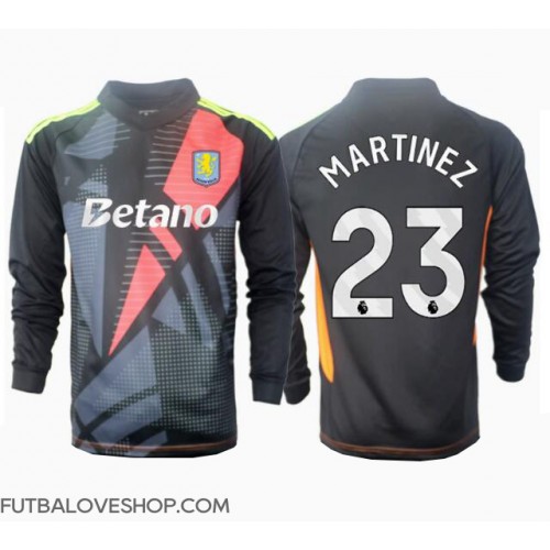 Dres Aston Villa Emiliano Martinez #23 Brankarsky Preč 2024-25 Dlhy Rukáv